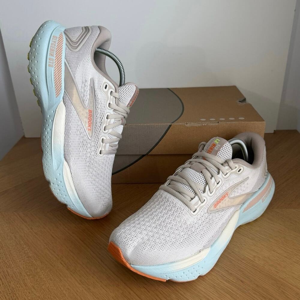 Brooks Glycerin 21 ‘Coconut/Aqua/Beige’ Women Running Sneakers- SZ 9